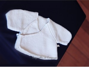 Kit-à tricoter-brassière de naissance
