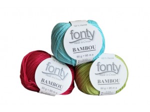 fil à tricoter en fibre de Bambou_fonty
