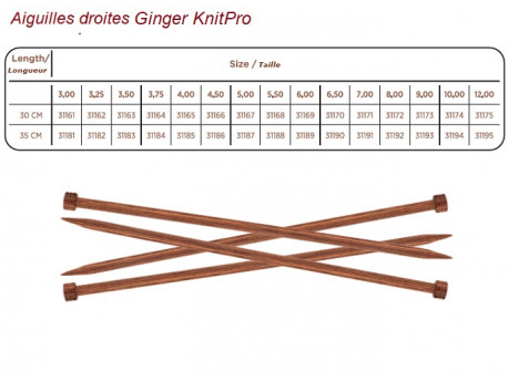 Aiguilles à tricoter Ginger _ KnitPro